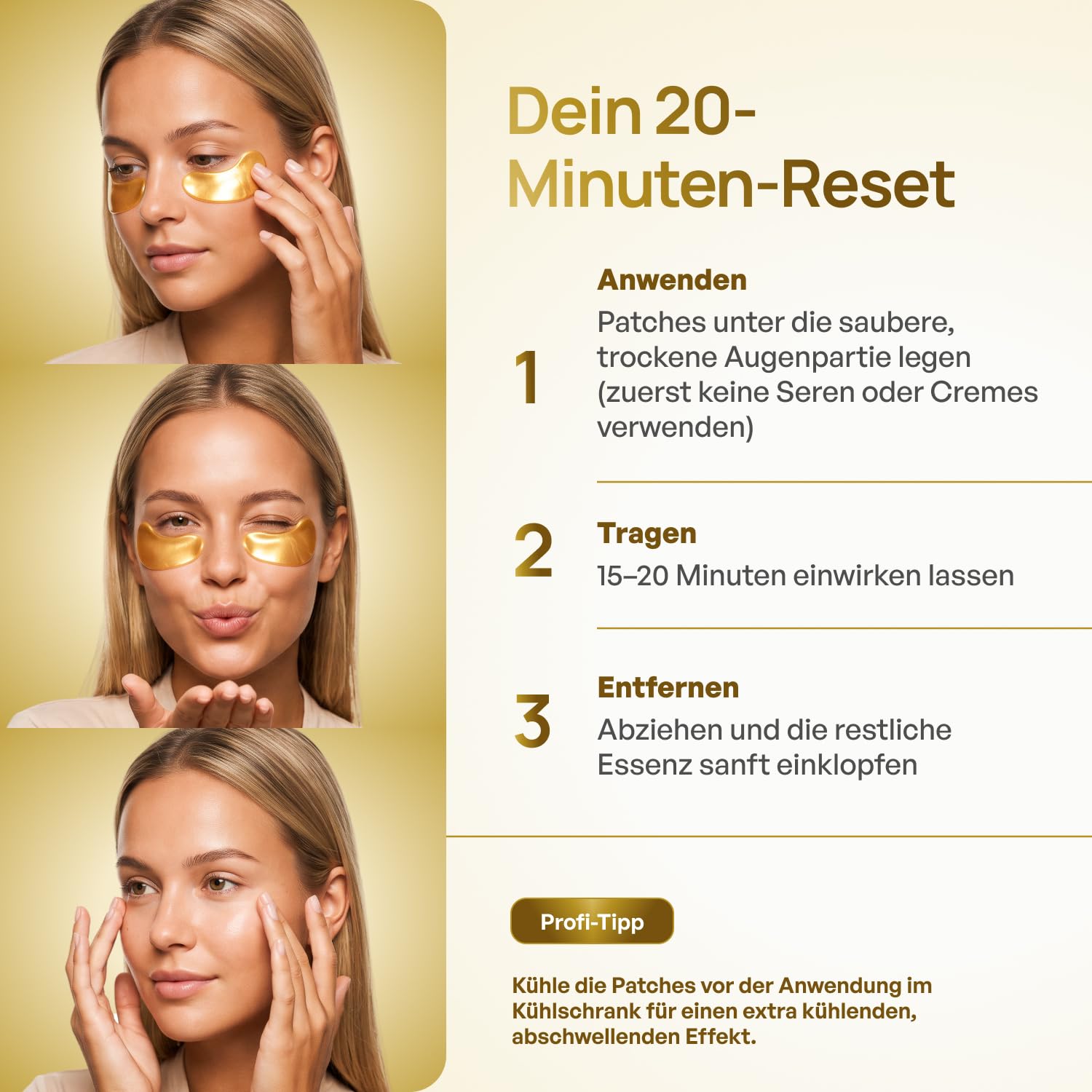 PLANTIFIQUE 30 Pairs Eye Pads Against Dark Circles and Bags – Bild 9