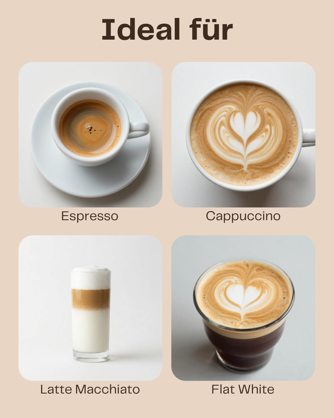 EMILIA Espresso Cremoso Beans 2 x 1 kg - Premium Espresso Beans - Dark Roast (Thickness 4/5) - Matched to Fully Automatic Coffee Machine & Portafilter - Ideal for Espresso, Cappuccino & Latte – Bild 6