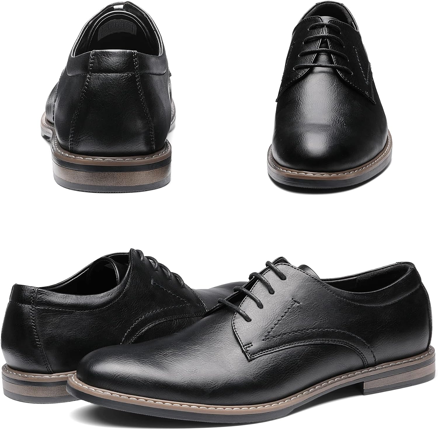 Bruno Marc Men's Dress Shoes, Classic Business Lace-Up Shoes, Derby Oxfords – Bild 5