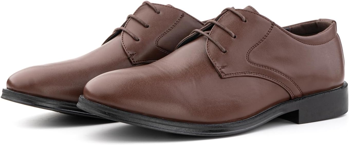 Derby Shoes Men's Oxford Suit Shoes Leather Shoes Business Shoes Formal Brogues Lace-Up Shoes Classic Lace-Up Shoes Black Brown 37-48 – Bild 4