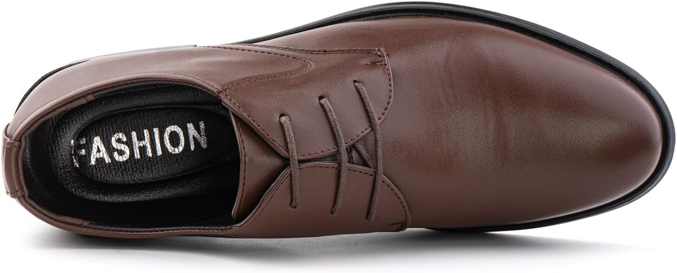 Derby Shoes Men's Oxford Suit Shoes Leather Shoes Business Shoes Formal Brogues Lace-Up Shoes Classic Lace-Up Shoes Black Brown 37-48 – Bild 6