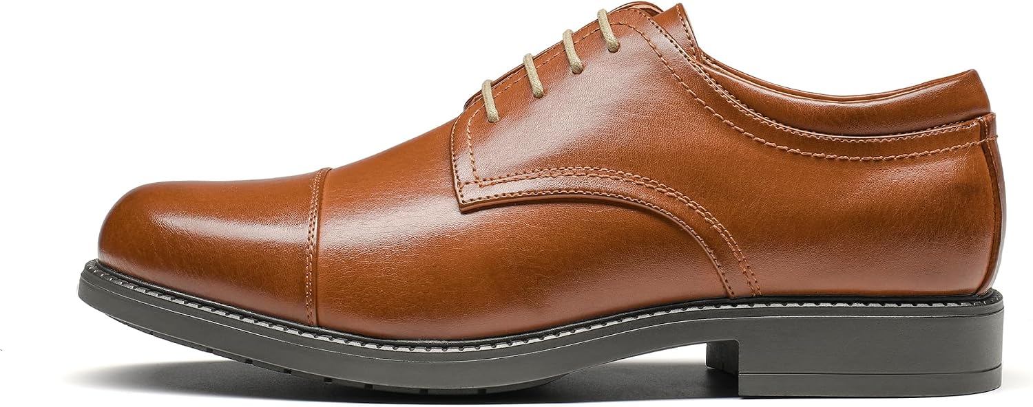 Bruno Marc Men's Dress Shoes Lace-Up Half Derby – Bild 3
