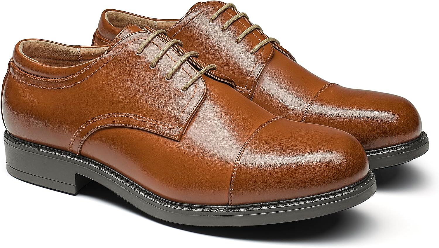 Bruno Marc Men's Dress Shoes Lace-Up Half Derby – Bild 4