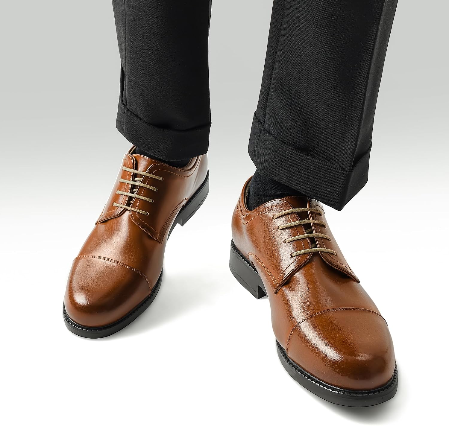 Bruno Marc Men's Dress Shoes Lace-Up Half Derby – Bild 7