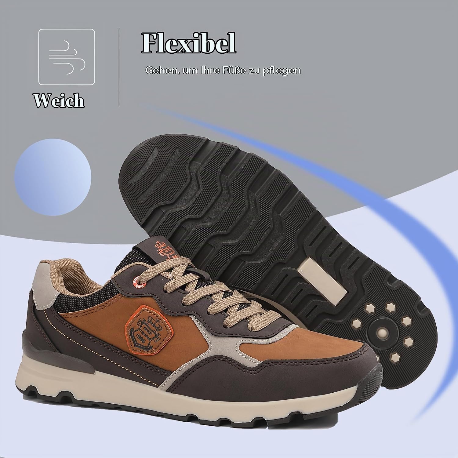 ARRIGO BELLO Trainers Men's Shoes Casual Shoes Traditional Shoes Sports – Bild 7