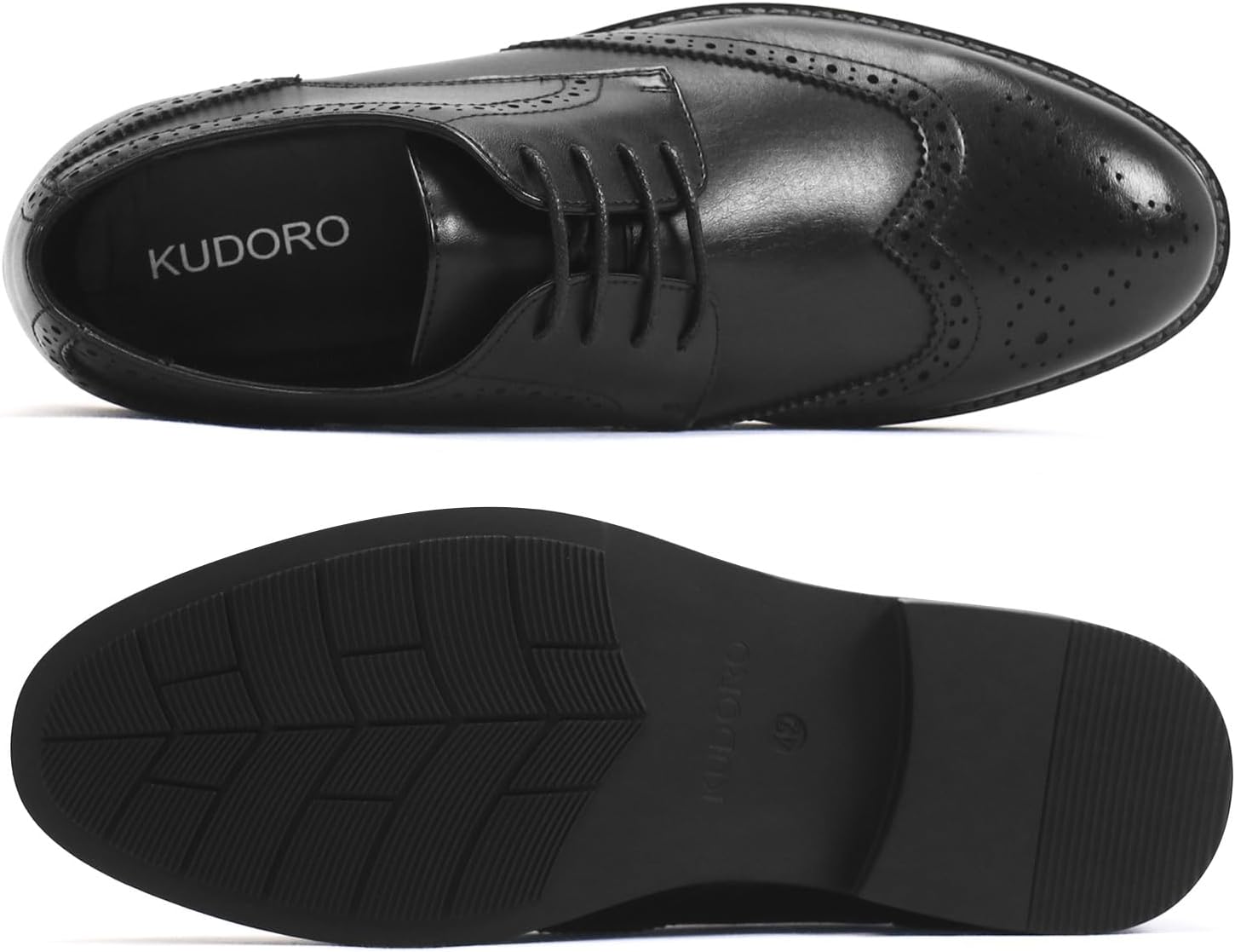 KUDORO Men's Suit Shoes, Classic Business Lace-Up Shoes – Bild 6