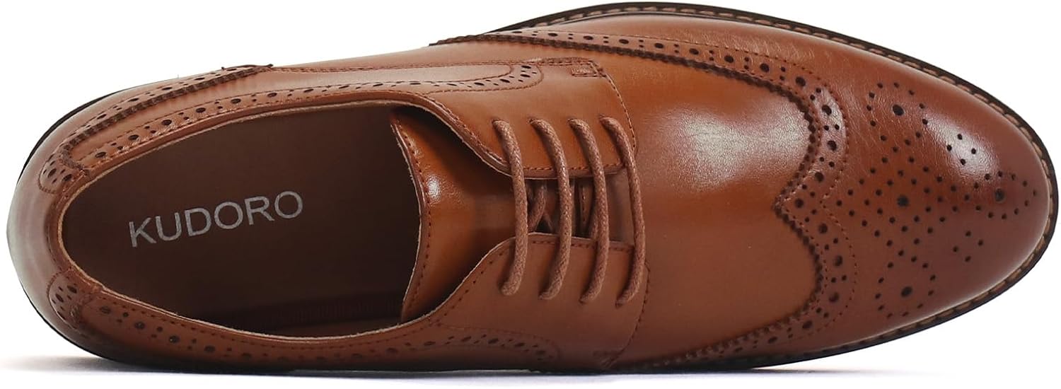 KUDORO Men's Suit Shoes, Classic Business Lace-Up Shoes – Bild 4