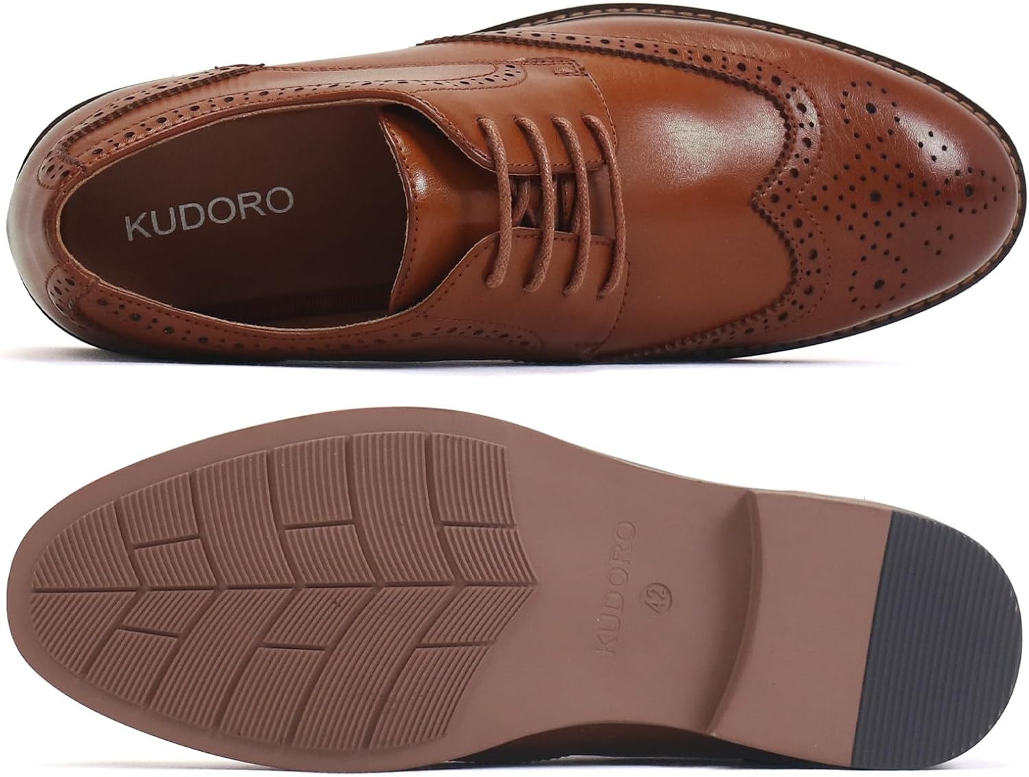 KUDORO Men's Suit Shoes, Classic Business Lace-Up Shoes – Bild 6