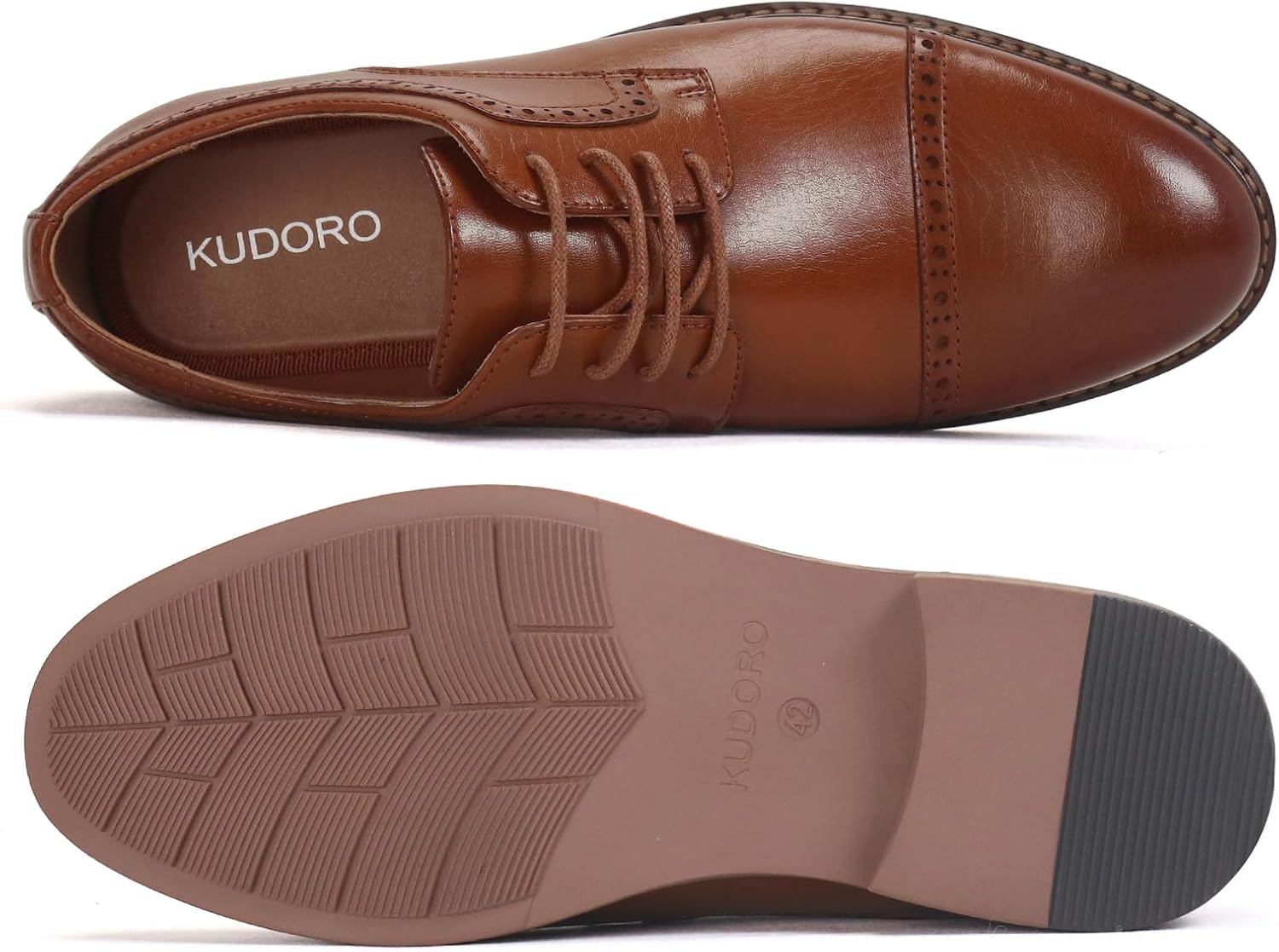 KUDORO Men's Suit Shoes, Classic Business Lace-Up Shoes – Bild 6