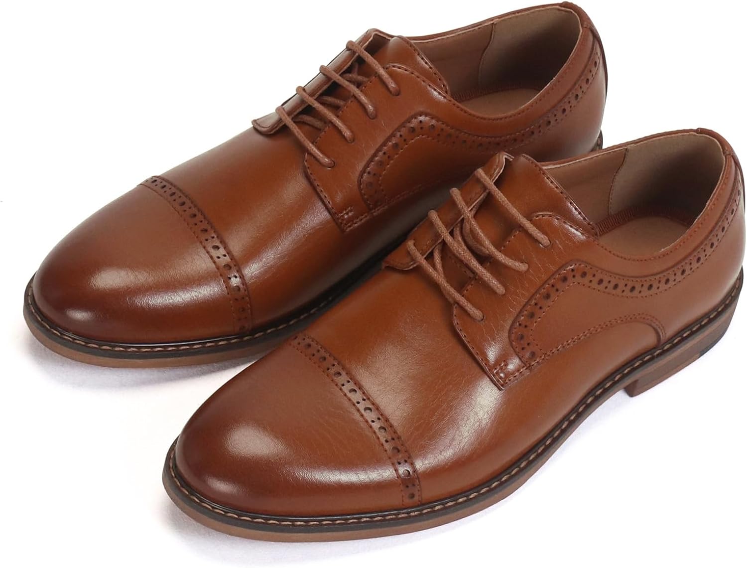 KUDORO Men's Suit Shoes, Classic Business Lace-Up Shoes – Bild 7