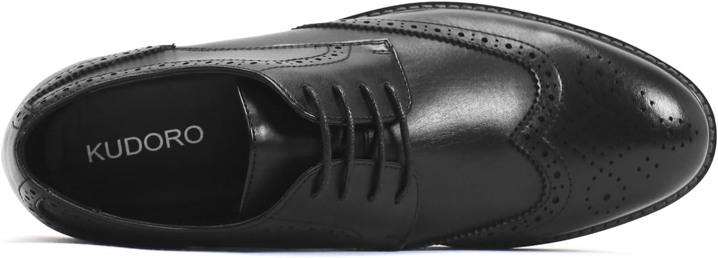 KUDORO Men's Suit Shoes, Classic Business Lace-Up Shoes – Bild 4