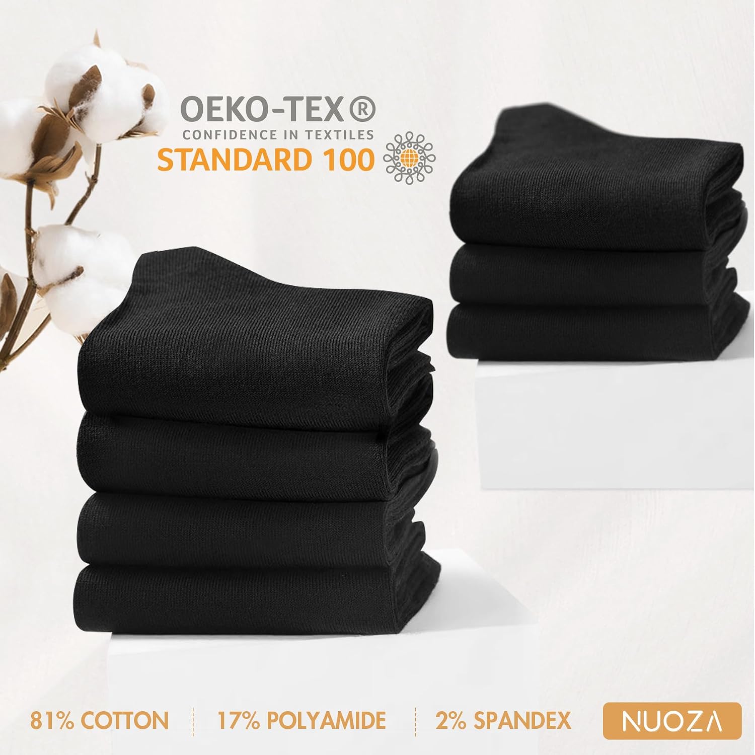 NUOZA 12 Pairs of Socks Men Women Cotton Business Breathable Socks – Bild 5