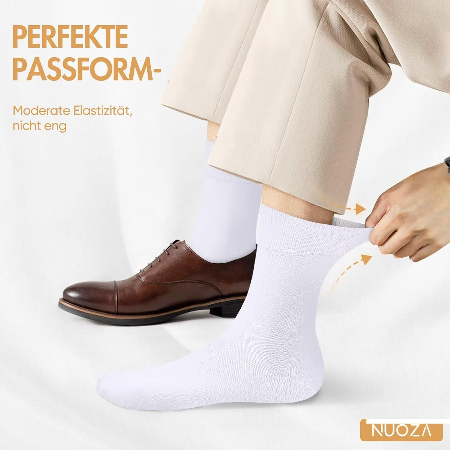 NUOZA 12 Pairs of Socks Men Women Cotton Business Breathable Socks – Bild 2