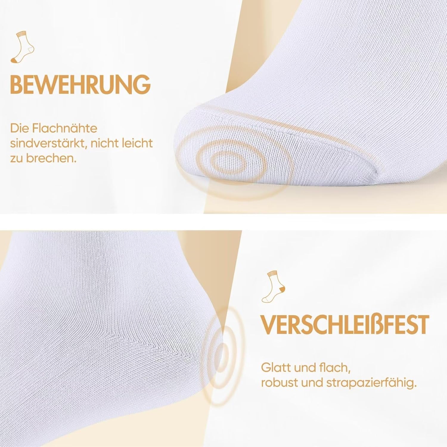 NUOZA 12 Pairs of Socks Men Women Cotton Business Breathable Socks – Bild 3