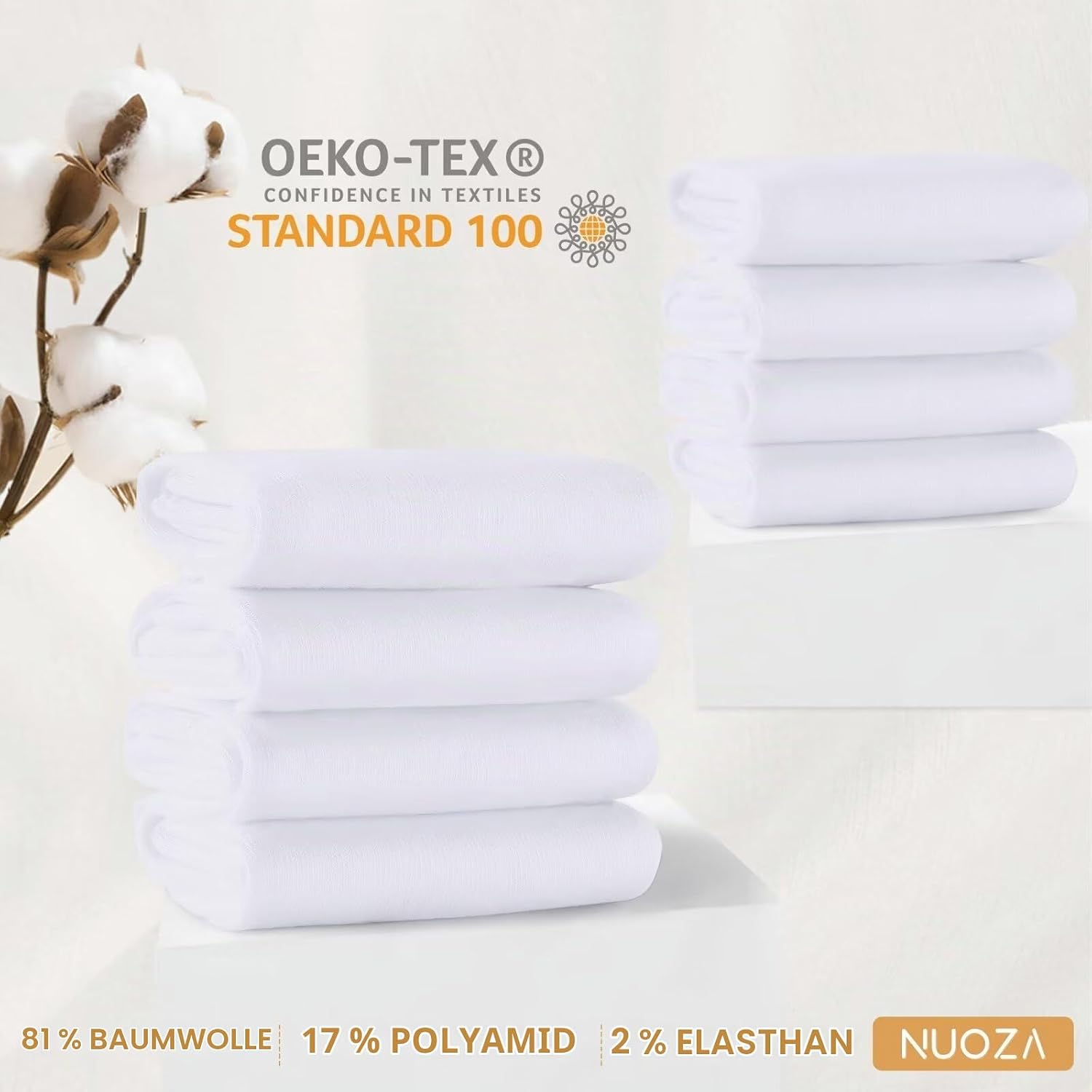 NUOZA 12 Pairs of Socks Men Women Cotton Business Breathable Socks – Bild 5