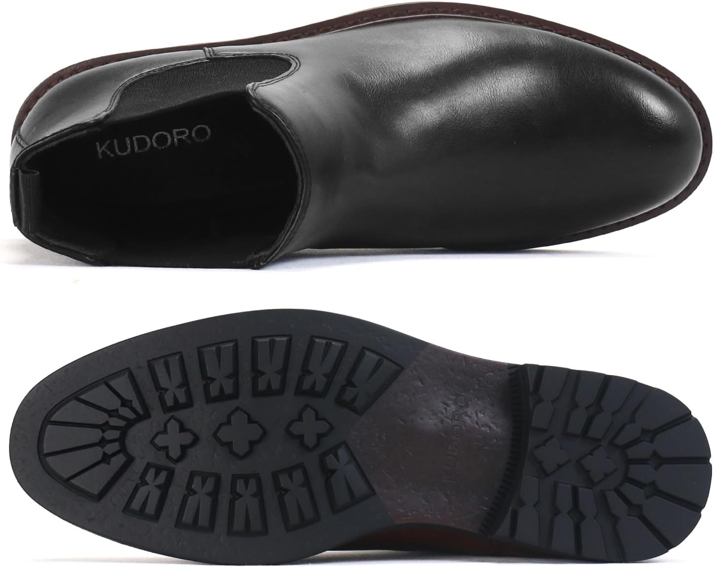 KUDORO Men's Chelsea Boots, Ankle Boots, Casual Slip On Boots – Bild 5
