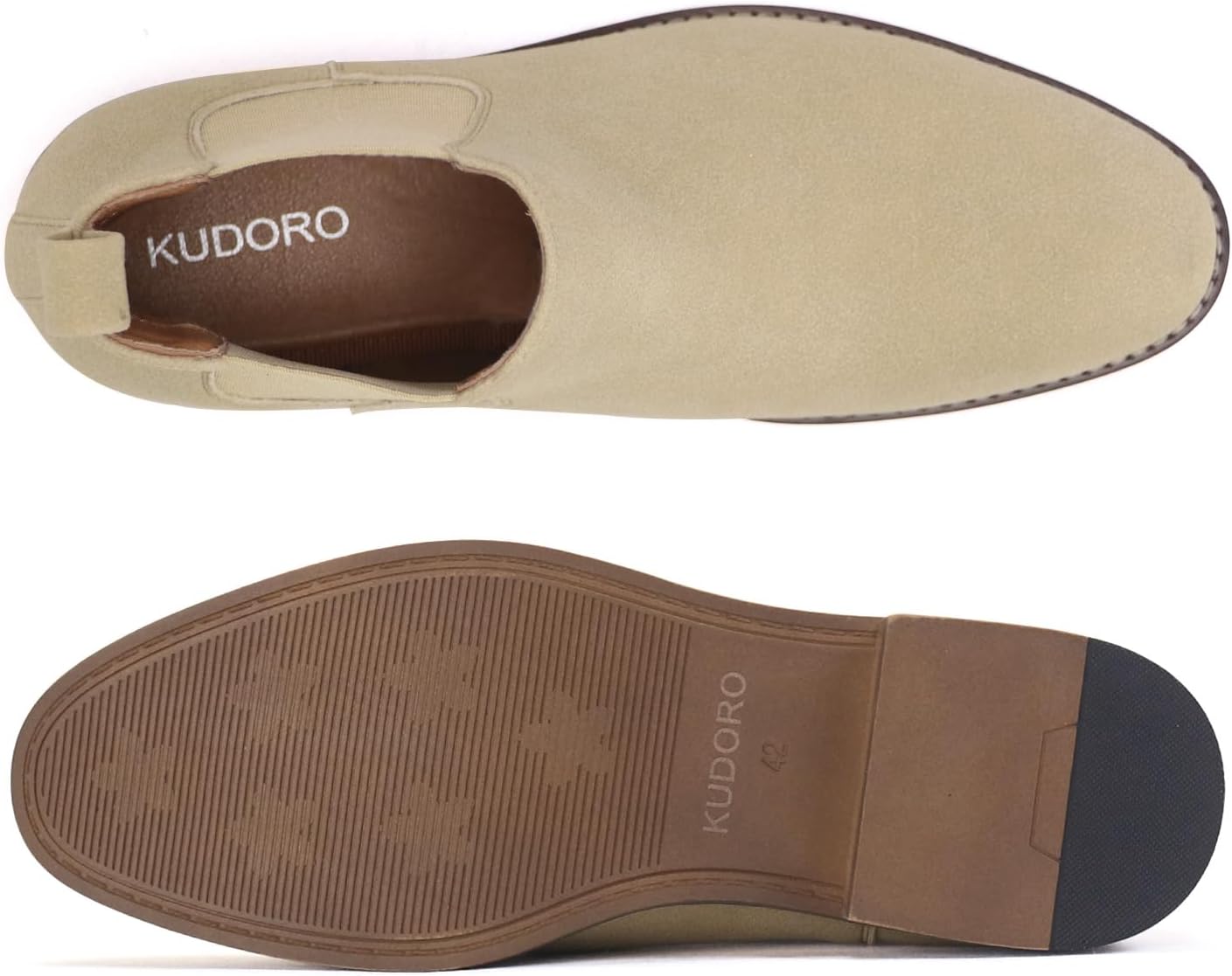KUDORO Men's Chelsea Boots, Ankle Boots, Casual Slip On Boots – Bild 5