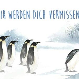Wir werden dich vermissen: Abschiedsgeschenk für einen Freund oder Kollegen, leeres Abschiedsbuch als Geschenk zum Abschied bei einem Auslandsjahr, Umzug oder Jobwechsel