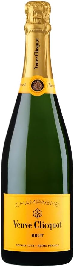 Veuve Clicquot Yellow Label Brut Champagne, 75cl | Icon from Champagne | Powerful, Fresh & Elegant | Golden Yellow, Fine Perlage | Fruity, with Notes of Vanilla & Brioche