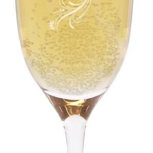 Herz & Heim Leonardo Champagne Glass Personalised with Engraving – Gifts for Women with Name Engraving – Personalised Gifts as Birthday Gift for Women & Gift Girlfriend