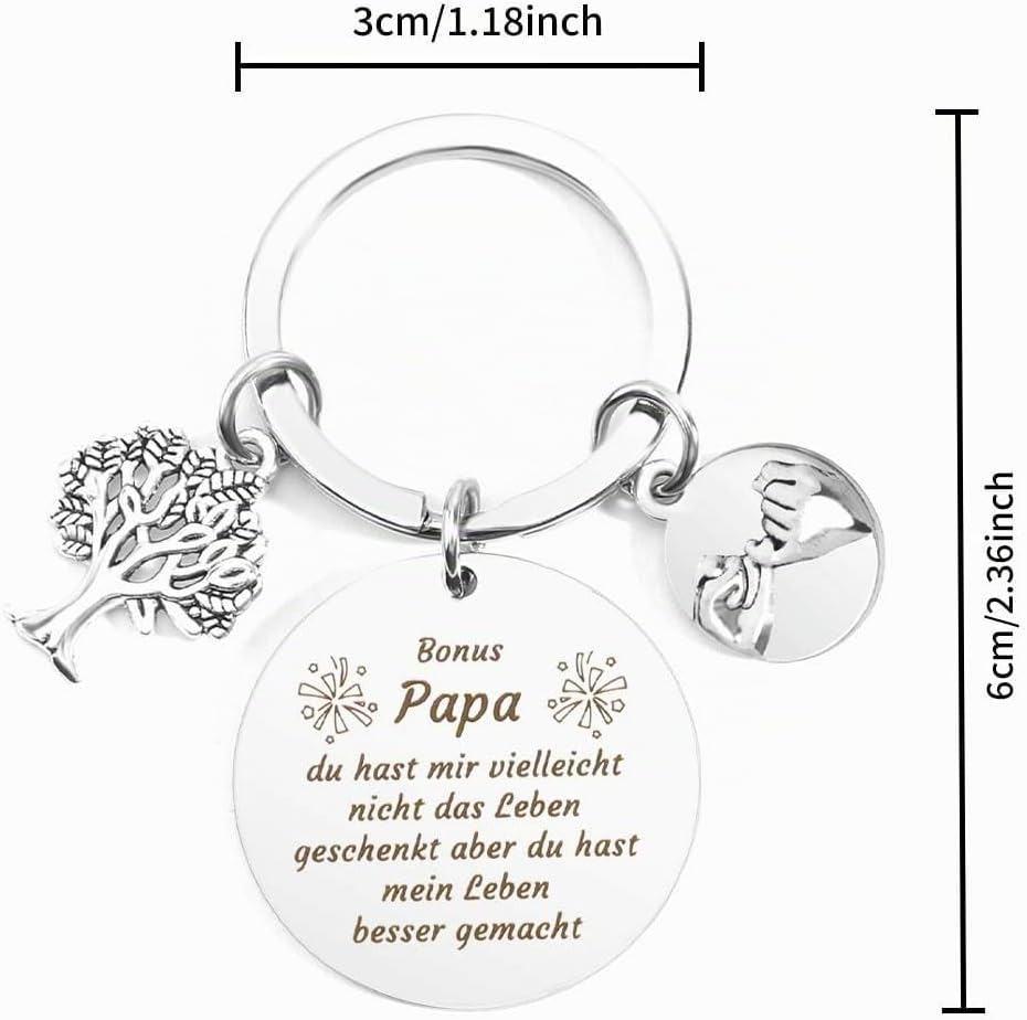 Dad Gift Father's Day Keyring Gifts Birthday Dad Gifts For Father's Day Best Dad Gifts Bonus Dad Gift Stepdad Gift Father Daughter Thank You Gift Christmas – Bild 2