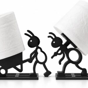 Funny Ant Toilet Roll Holder - Unique Ant Design Bathroom Decor, Toilet Roll Stand for Bathroom, Rustic, Modern or Farmhouse Style, Funny Gift for Home