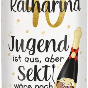 Herz & Heim® City Secco 0.2 L Funny Personalised Tin of Sparkling Wine – Youth is Out