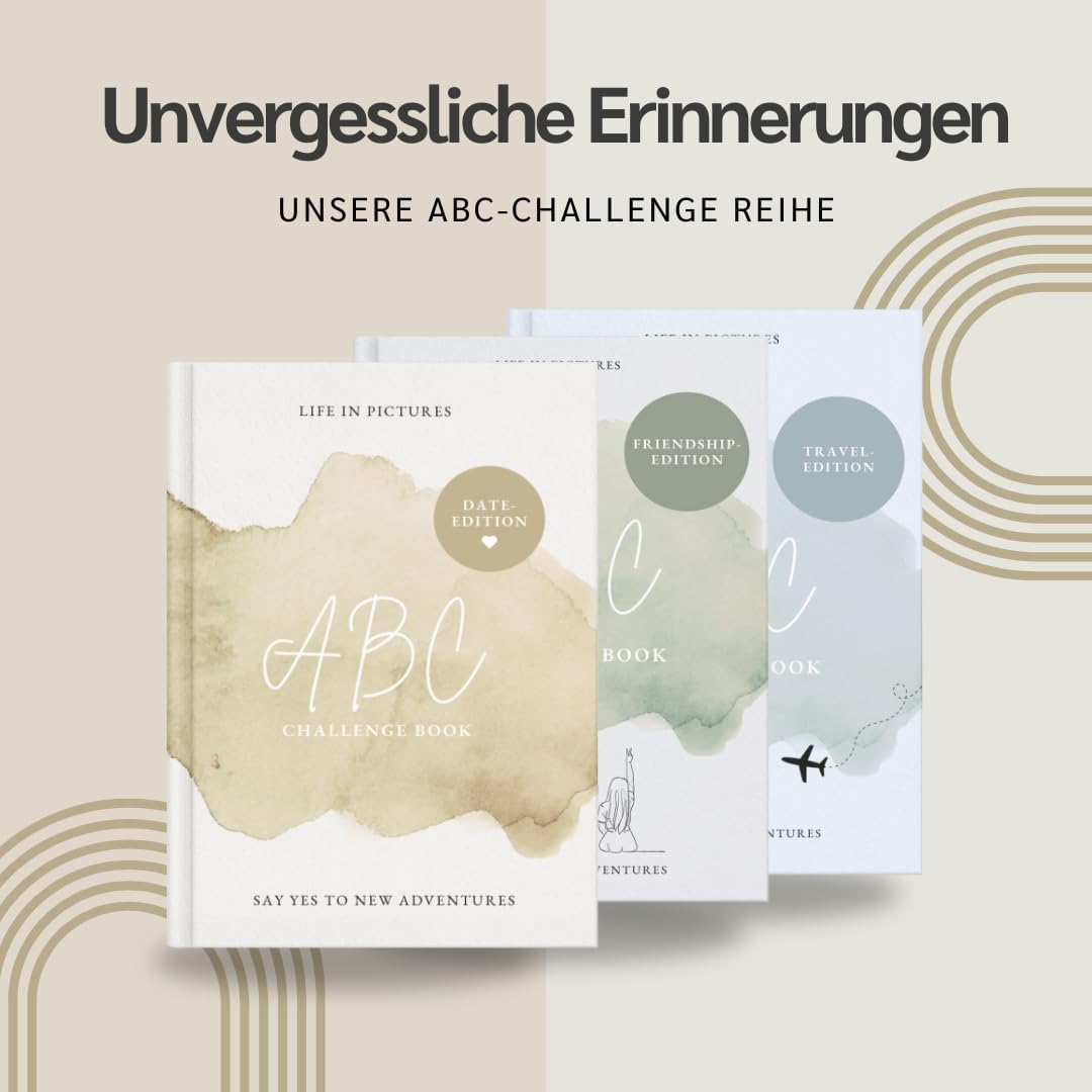 HERZENSBACHT ABC Challenge Book - Date Edition for Couples | 280+ Date Ideas | ABC Dates for Shared Experiences | Bucket List & Couple Challenge | Gift Idea for Christmas, Valentine's Day, Anniversary – Bild 7