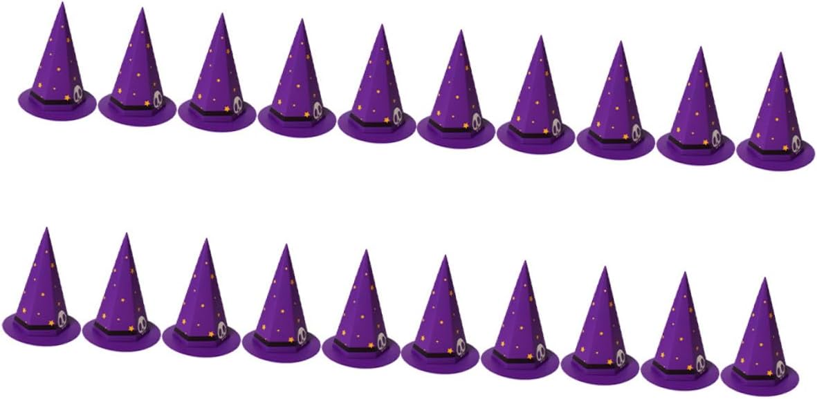 CIYODO Pack of 20 Cardboard Hat Candy Gift Box Paper Purple Halloween Theme Anti Falling for Halloween and Party Packaging – Bild 9
