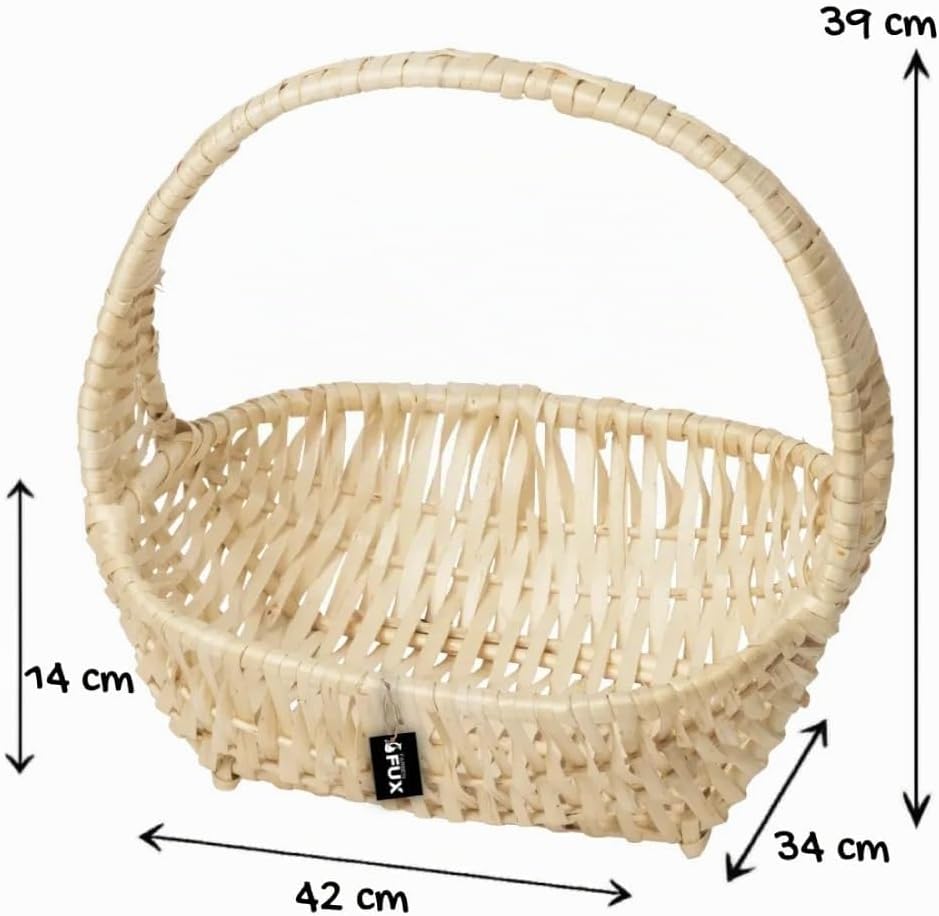 Gift Basket Set Willow Light Braided Handle Baskets Pack of 5 Gift Baskets – Bild 6