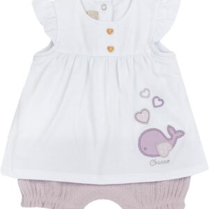 Chicco, Newborn Romper with Comfortable Opening on the Back and with Flap, Designed in Italy, Baby Clothes 0-24 Months, Gift Ideas Birth