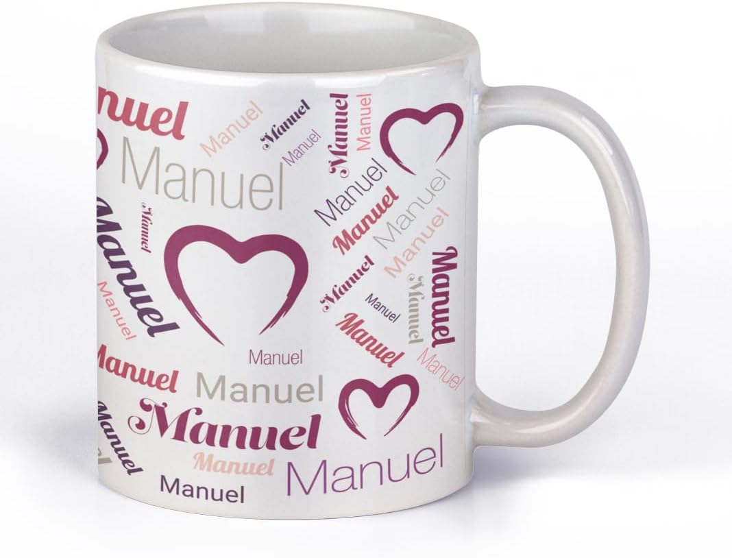 Red Love Name Mug - Valentines Day & Partner Gift
