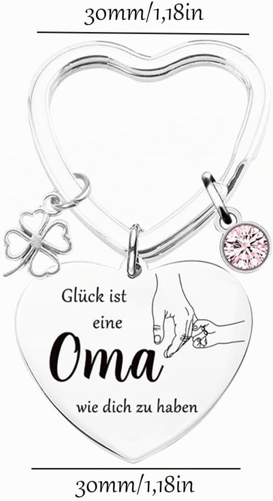 Tecreo Grandma Gift Lucky is a Grandma Like You to Have Key Ring Best Grandma Ever Jewellery Mother's Day Gift Birthday Gift from Granddaughter to Grandma – Bild 3