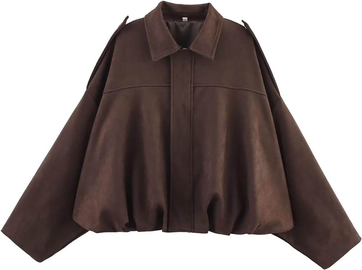 Vinuwu Bomber Jacket Women's Suede Jacket Short Transition Jacket Bomber