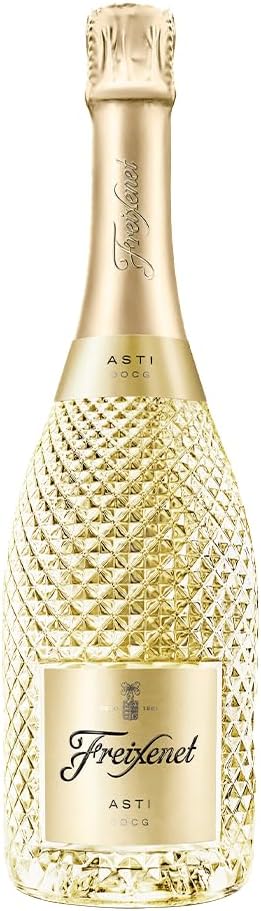 Freixenet Asti D.O.C.G. from Piedmont, Italy (1 x 0.75 l) Sweet Sparkling Wine in Elegant Jewellery Bottle with Diamond Look - Natural Cork - Moscato Bianco Vegan