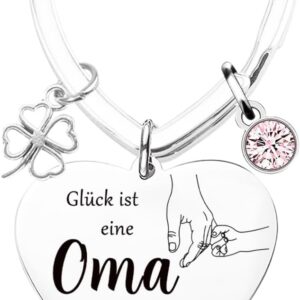 Tecreo Grandma Gift Lucky is a Grandma Like You to Have Key Ring Best Grandma Ever Jewellery Mother’s Day Gift Birthday Gift from Granddaughter to Grandma