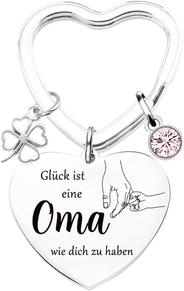 Tecreo Grandma Gift Lucky is a Grandma Like You to Have Key Ring Best Grandma Ever Jewellery Mother's Day Gift Birthday Gift from Granddaughter to Grandma