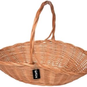 Gift Basket Wicker Oval Large Gift Basket Braided Handle Basket 50 x 32 cm