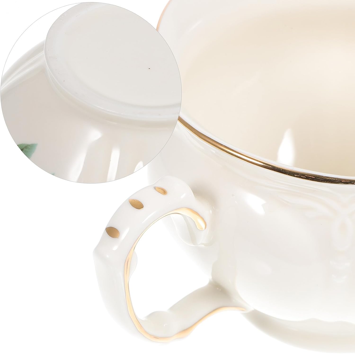 Beaupretty Keramik Teetasse mit Untertasse, 1 Satz, Zarte Kurvenform – Bild 9