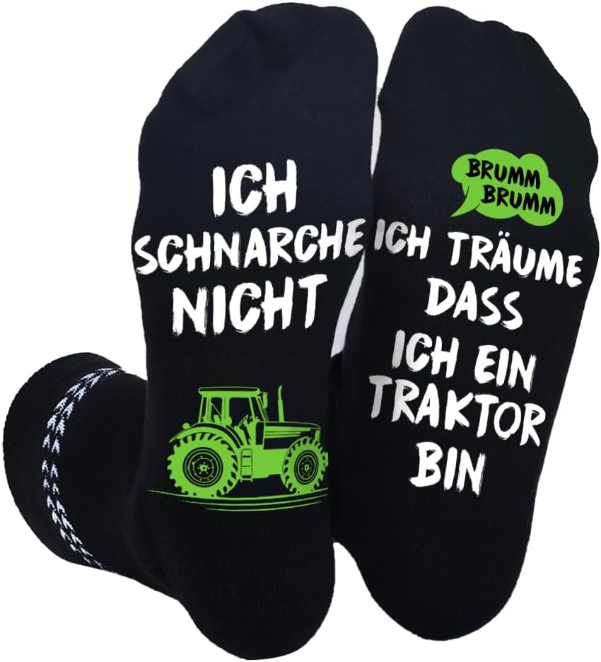 Men’s Funny Socks with Inscription (German Language), EU 43–46/UK 8.5–11.5, Gift for Birthday, Men’s Day, Father’s Day, for Dad, Grandpa, Friend, Brother, Boys