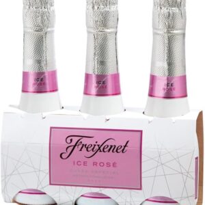 Freixenet ICE Rosé Cava (3 x 0.2 L) – Semi-Dry, Intense Fruity Aromas of Strawberries and Raspberries, in Practical Small Bottle, Perfect for Travel, Traditional Bottle Fermentation