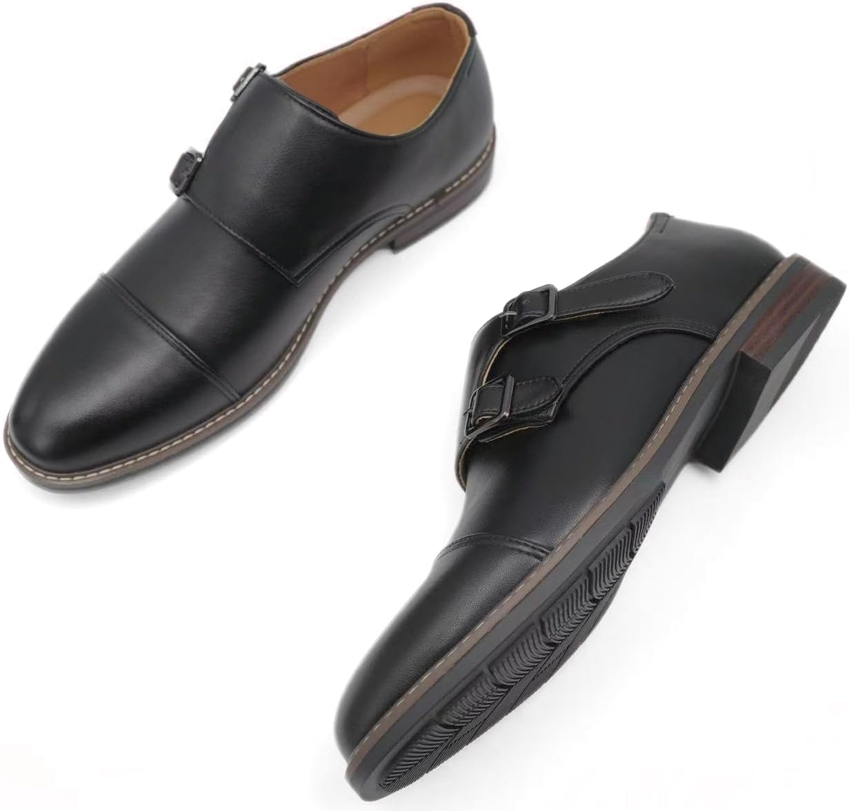 Finishing & Sewing Men's Monk Shoes with Double Strap – Bild 5