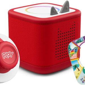 tonies Toniebox 2 Tonieplay Bundle Including 1 Tonieplay Game + Controller: Lalalinos, Red, Audio Player for Audio Books, Songs, Sleep and Tonieplay for Children