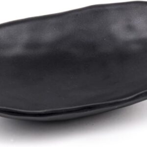 Oval Key Tray 19 x 12.5 x 4 cm Decorative Tray Black Decorative Bowls Key Tray Hallway for Keys Jewellery Coins in Entrance Area