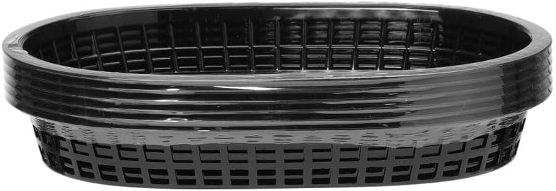 HENDI Servierkörbe, im Fastfood-Stil, Körbe, zum Servieren für Pommes Frites, Garnelen, Zwiebelringen, Stückzahl: 6, 275x175x(H)38mm, Schwarz – Bild 5