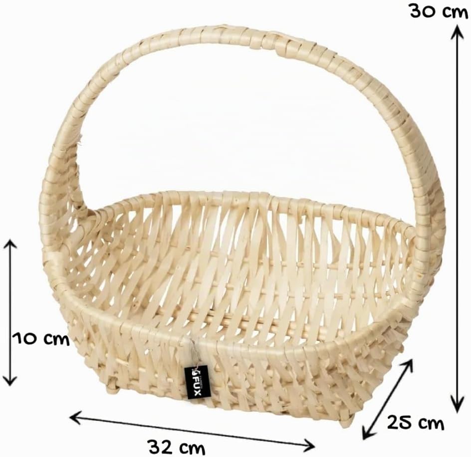 Gift Basket Set Willow Light Braided Handle Baskets Pack of 5 Gift Baskets – Bild 4