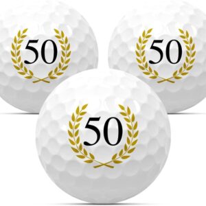 Golf Balls Set of 3 for Birthday Golf Gift Golf Birthday Gift Idea Anniversary Happy Birthday 18 20 22 25 30 33 35 40 44 45 50 55 60 65 66 70 75 77 80 85 88 90