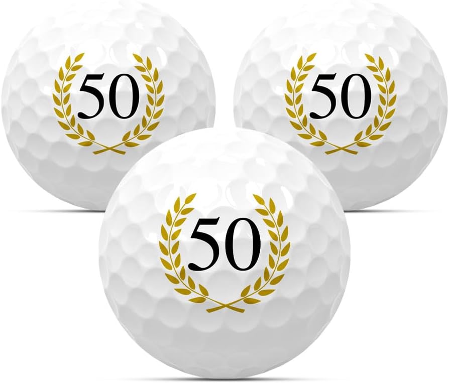 Golf Balls Set of 3 for Birthday Golf Gift Golf Birthday Gift Idea Anniversary Happy Birthday 18 20 22 25 30 33 35 40 44 45 50 55 60 65 66 70 75 77 80 85 88 90