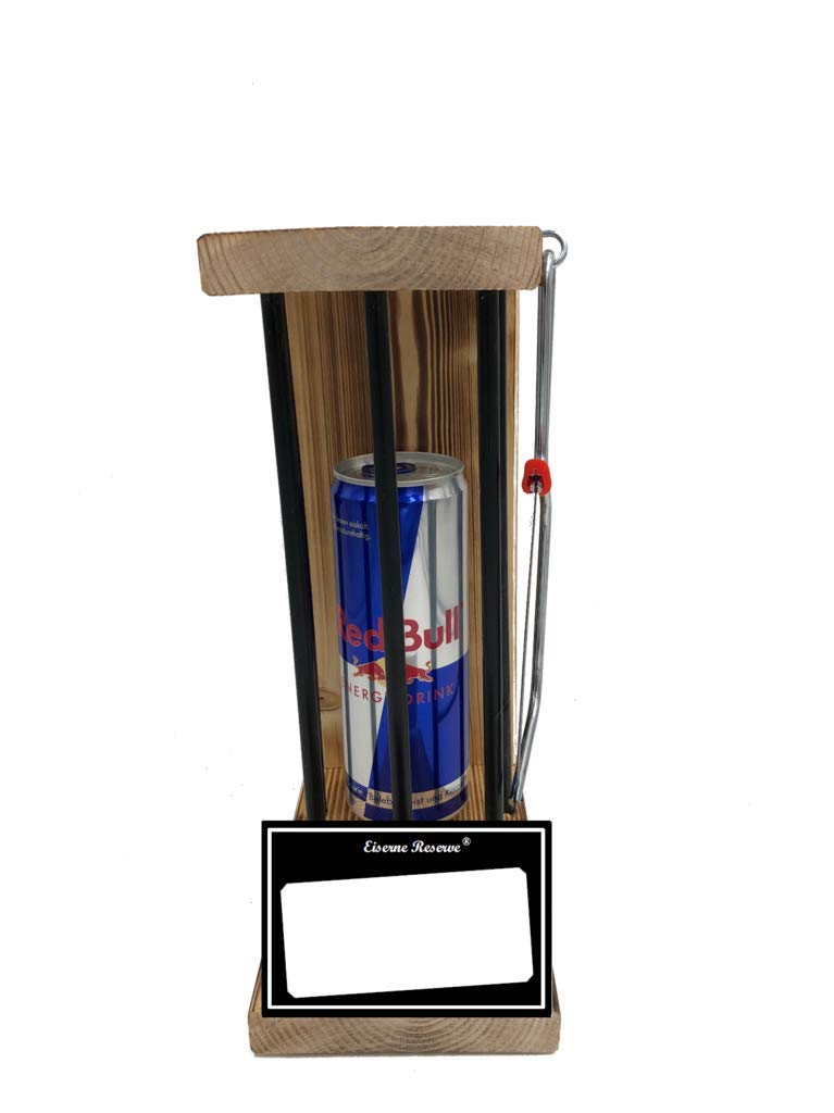 Emergency Red Bull Gift – Red Bull Gift Idea – Iron Reserve – Neutral to Write Yourself – Red Bull Black Edition Including Saw – Funny Gift Idea