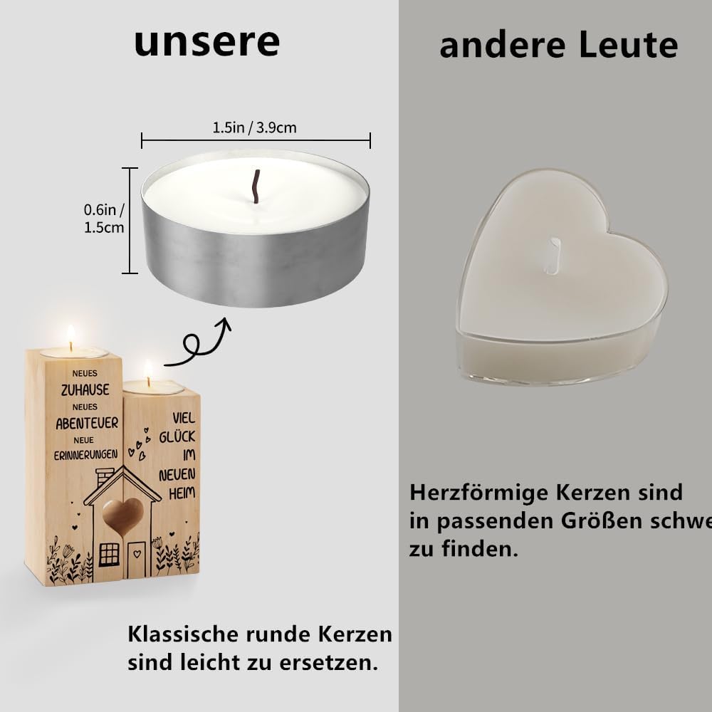 KAAYEE Housewarming Gifts Home, Candle Holder Gift for Housewarming – Bild 7